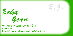 reka gern business card