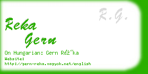 reka gern business card